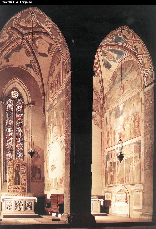 GIOTTO di Bondone View of the Peruzzi and Bardi Chapels fh